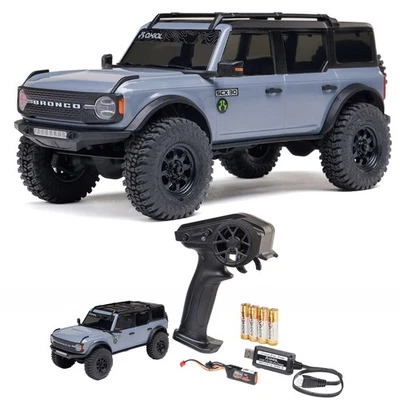 Axial 1/30 SCX30 Ford Bronco 4x4 RTR Gray Crawler w/Battery & Charger - Image 1 of 4
