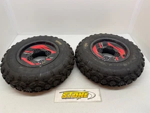 RUEDAS DELANTERAS DWT ROK-OUT 10X5 4/1 20x6x10 NEUMÁTICOS HONDA TRX 450R 300ex 250R LTR450 - Imagen 1 de 11