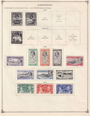 ASCENSIÓN - BONITO COMO NUEVO BISAGRAS OG * COLECCIÓN RETIRADA DE PÁGINAS - M409 Foto 1 de 3