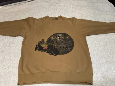 Vintage Harley Davidson, Breaks Continuous Riding Record Sweatshirt, Sz S - Image 1 of 4