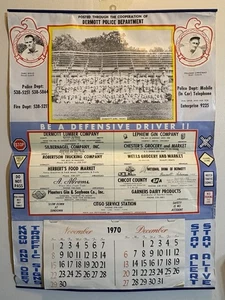 Seltener 1970 Dermott, Arkansas HS Rams FOOTBALL TEAM Kalender DERMOTT POLICE - Bild 1 von 6