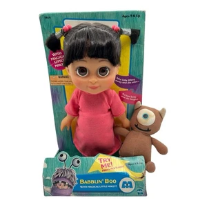 Disney Pixar Monsters Inc Babblin’ Boo Doll 2001 Hasbro WDW w/ Little Mikey - Picture 1 of 10