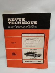 ALFA ROMEO 1750 Spider GT Veloce (CITROEN DS ID) - Revue Technique Automobile - Imagen 1 de 4