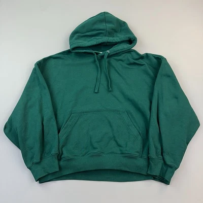 H&M Sudadera con Capucha Para Hombres XL Verde Terry Cuadrado Suelto Peso Pesado Pullover De Gran Tamaño Foto 1 de 4