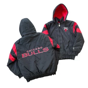 Vintage NBA Chicago Bulls Logo 7 Full Zip Puffer Jacket Adult 90s Size Large - Bild 1 von 11