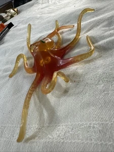 PESCATORE VINTAGE-PREZZO ANNI 60-70 HONG KONG GOMMA POLPO ACQUARIO CREATURA OCEANICA RARO - Foto 1 di 3