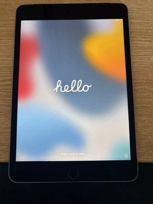 Apple iPad mini 4 128GB, Wi-Fi + Cellular (Unlocked), 7.9in - Space Grey - Image 1 of 3