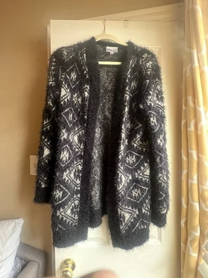 Chaqueta cárdigan Allison Brittney para mujer manga larga frente abierto, talla XL Foto 1 de 3