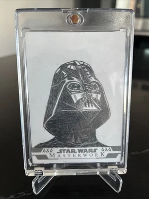 2024 Topps Star Wars Masterwork - Darth Vader  Sketch - Artist - Emre Varlibas - Image 1 of 3