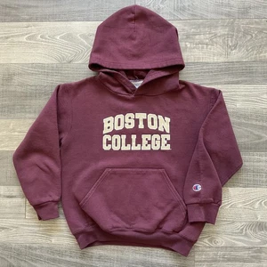 Champion Boston College BC Hooded Sweatshirt Youth Kids SMALL 6-7 Maroon/Gold - Picture 1 of 9