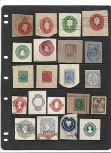 CUT SQUARE COLLECTION "Australia, British Guiana, England + " 21 Different M&U - Bild 1 von 1
