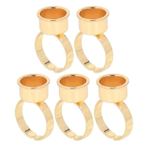 Professional Stainless Steel Microblading Ink Ring Cups 5pcs for Tattoo Pigment - Imagen 1 de 18