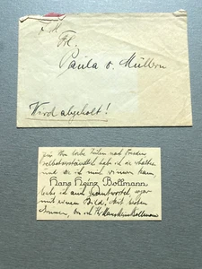 HANS HEINZ BOLLMANN (†1974) Vintage signed Briefkarte 6x10 Autogramm - Picture 1 of 2