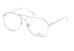 Omega OM5006H 016 Pilot/Aviator Shiny Palladium Eyeglasses Authentic - Picture 1 of 4