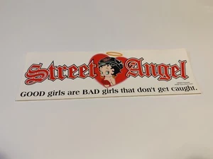 Betty Boop Bumper Sticker - Street Angel - Picture 1 of 2
