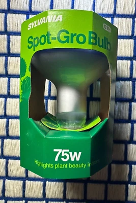 GROW LIGHT BULB 75w flood 75 瓦 growlite R30 植物 Lite BR38 子 美国制造 — 第 1/4 张图片