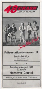 48 CRASH - 1990 - Eintrittskarte - Some Like it Hot Tour - Ticket - Hannover - Picture 1 of 1