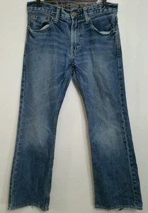 American Eagle Jeans 28x28 stivaletto basso taglio invecchiato sabbiato 100% cotone - Foto 1 di 9