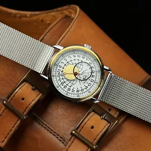 Raketa Polar con manos Copérnico. Reloj DIAL/MOVIMIENTO 24 HORAS, único URSS - Imagen 1 de 5