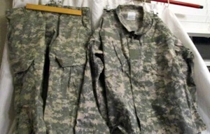 PROPPER SZ MEDIUM ARMY COMBAT 2 PIECE UNIFORM SET CAMO JACKET & PANTS 50/50 NYCO - Picture 1 of 24