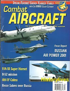 Combat Aircraft V3 N3 Flying Irish Sukhoi Super Flanker Cobra AH-1F P-38M Sabre - Picture 1 of 1