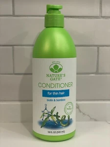 Nature's Gate Biotin + Bamboo Conditioner Thin Hair 18 fl oz/532 ml New - Picture 1 of 4