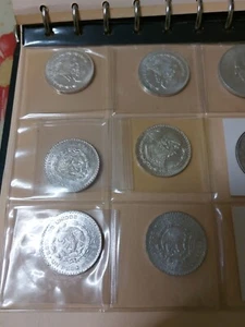1966, 6 Pezzi MEXICO MESSICO UN 1  PESO ARGENTO - SILVER  - Foto 1 di 2