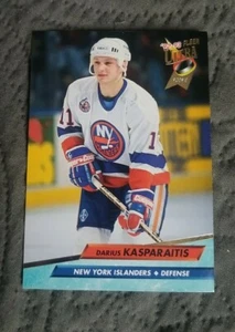 1992-93 Ultra - New York Islanders Hockey Card #344 Darius Kasparaitis - Rookie - Picture 1 of 2