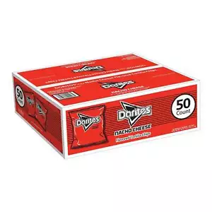 Doritos Nacho Cheese Tortilla Chips (1 oz. Bags, 50) - Picture 1 of 3