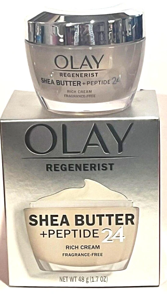 Olay Regenerist Shea Butter + Peptide 24 Rich Cream Fragrance Free-FREE SHIPPING - Image 1 of 1