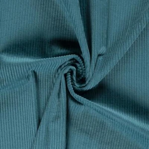 Luxury Jumbo Corduroy Velvet Fabric Material - PETROL - Picture 1 of 3
