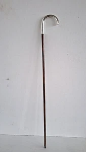 Damen Gehstock Flanierstock Griff 800 Silber um 1900 L 80 cm - Bild 1 von 8