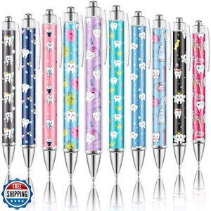 TecUnite 30 Stück Zahnstifte für Frauen Geschenke, 1,00 mm Tinte Kugelschreiber Schwarz - Bild 1 von 5