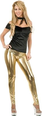 Leggings de Metal Líquido Discoteca Proxeneta Ho Vestido Halloween Sexy Adulto Disfraz 2 COLORES Foto 1 de 2