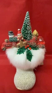 nuevo Ino Schaller Navidad pequeña bota dorada pieza de decoración del hogar de vacaciones - Imagen 1 de 7