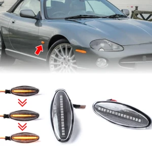 2pcs claire Feux de position latéraux Clignotants pour Jaguar S-Type XK8 XJ - Imagen 1 de 5