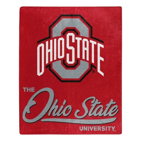 Ohio State Buckeyes Blanket 50x60 Raschel Cover