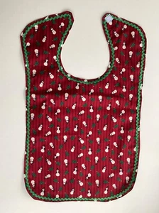 ADULT CLOTHING PROTECTOR/ BIB (SNOWMEN & CHRISTMAS TREES) - Picture 1 of 1
