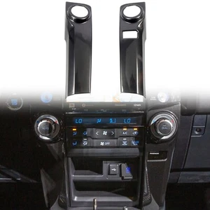 for Toyota 4Runner 2014-2024 Metallic Black Central Console Decor Stripe Covers - Picture 1 of 8