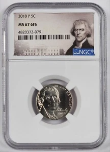2018 P Jefferson Nickel *** NGC MS 67 6FS - Picture 1 of 2