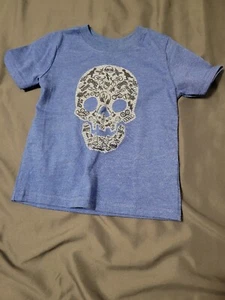 T-shirt Granimals 18 mesi bambino ragazzo blu teschio grafica nuova senza etichette - Foto 1 di 4