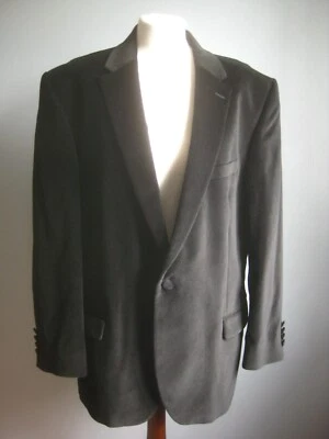 JAQUETA DE VELUDO SAMUEL WINDSOR SMOKING PRETO 44 curta 100% algodão DJ NOVA COM ETIQUETAS - Imagem 1 de 4