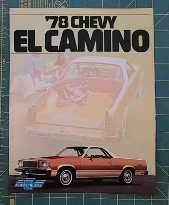 Chevrolet El Camino 1978 folleto de ventas camioneta Super Sport Conquista SS 8 pistas Foto 1 de 3
