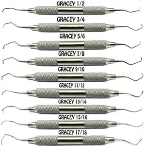 Dental Hand Instruments Periodontal Gracey Curettes Scaler Root Canal Scailing - Picture 1 of 10