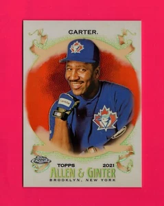 2021 Topps Allen & Ginter Chrome Orange Refractor #17 Joe Carter Ret. 15/25 - Picture 1 of 2