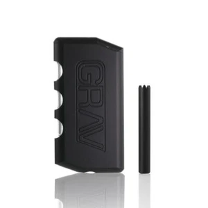 Grav Aluminium Einbaum Box SCHWARZ 3,75" mit One Hitter Schläger Schnupperer und Koffer - Bild 1 von 3