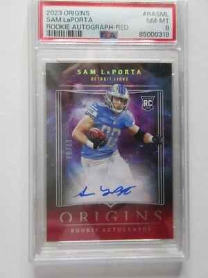 2023 Panini Origins NFL Sam LaPorta RC Rookie Autographs ON CARD Auto SSP 12/99 - Image 1 of 4