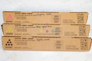 3 Open OEM Ricoh IMC4500,C6000 MYK Toners 842279,842280,842281(Used Mag & Black) - Afbeelding 1 van 6