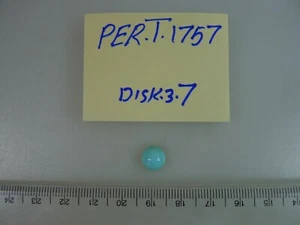 Persian Turquoise 100% Natural 1 Round Cabochon 2.43 TCW - Picture 1 of 2