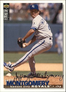1995 Collector's Choice Silver Signature Baseball Card #455 Jeff Montgomery
